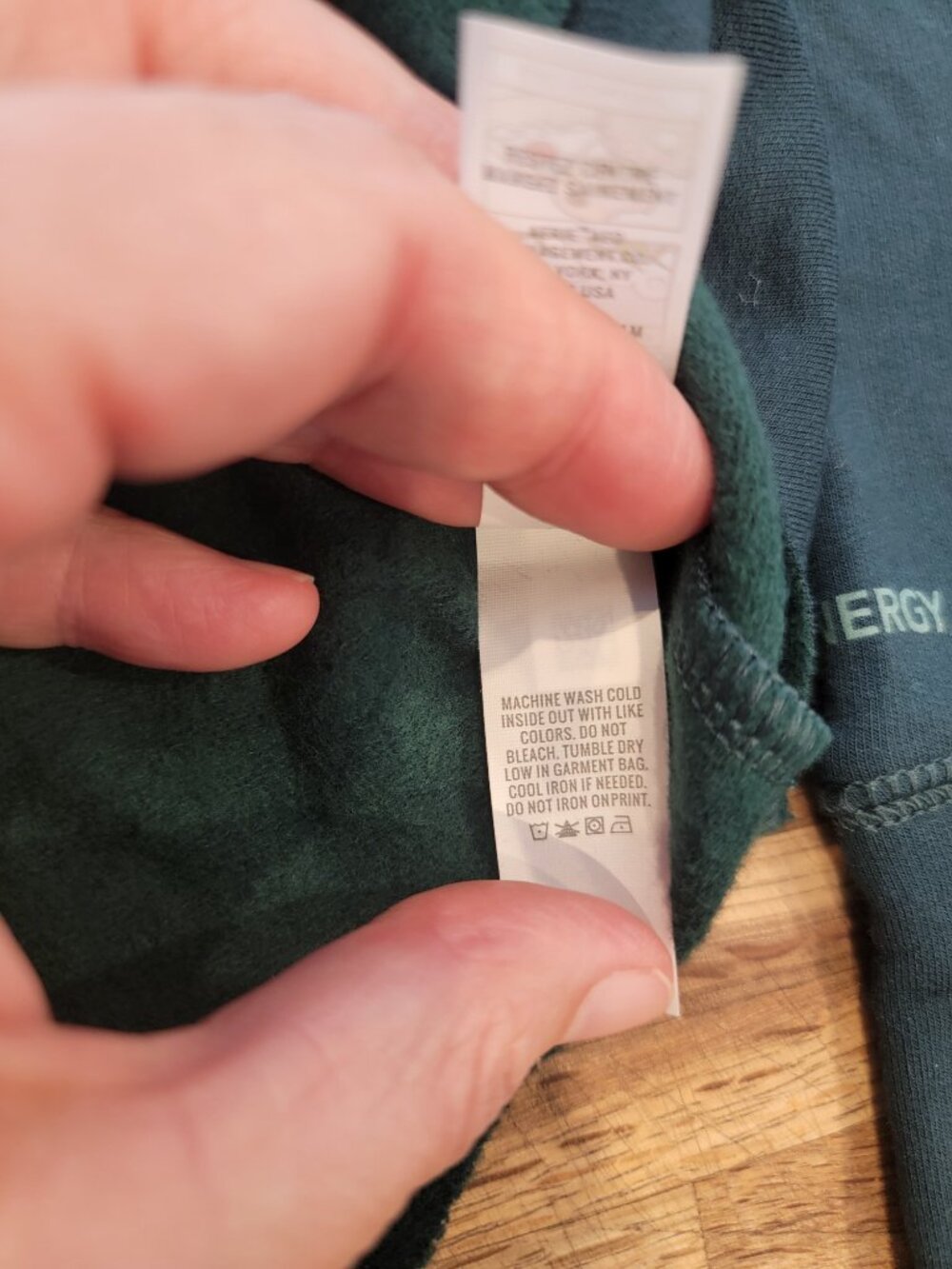 Offline by Aerie Green Round Hem Boxy Relaxed Fit Turtle Neck Fleece Top - Picture 12 of 12